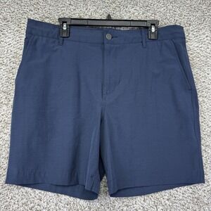 Faherty Shorts Men 35 Blue All Day Short Performance Tech Stretch Hybrid Outdoor